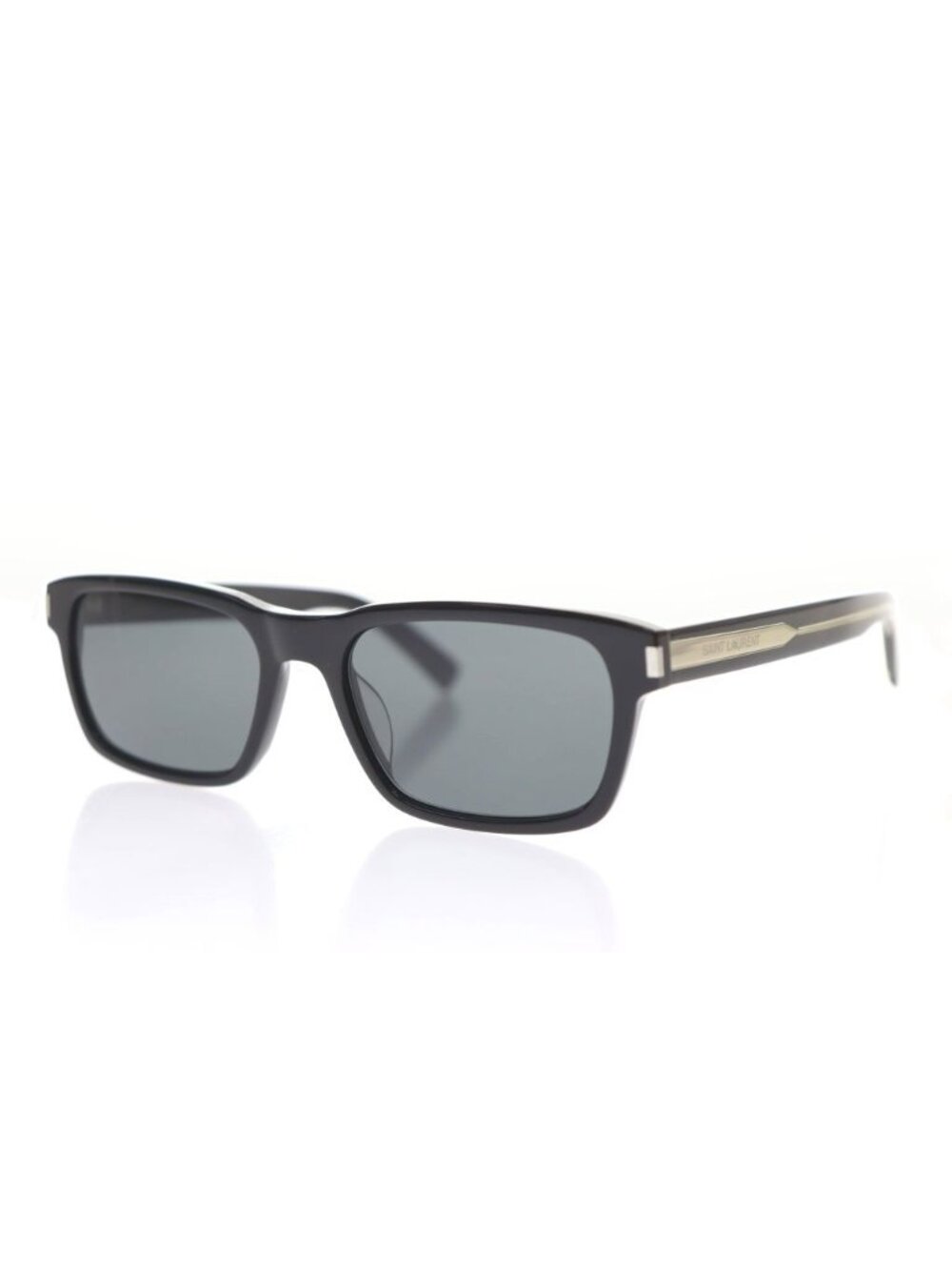 Saint Laurent Paris Square Sunglasses Black 57 Eyewear